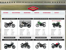 Tablet Screenshot of motoportzelhem-verhuur.nl